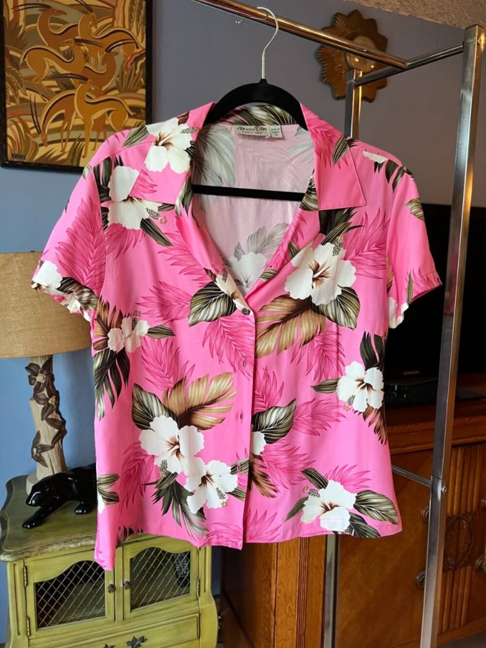 Pink Hawaiian Shirt Medium